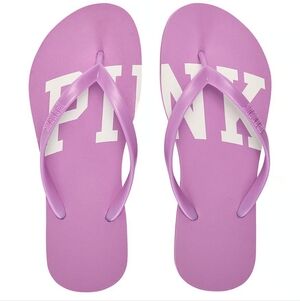 Victoria's Secret PINK flip Flop Sandals LILAC PURPLE SIZE 9 LARGE